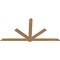 Ekena Millwork Kennewick Timber Gable Bracket, Western Red Cedar, 108"W x 54"H x 1 1/2"D x 5 1/2"F, 12/12 Pitch GBW108X54X0206KEN00SWR - alternate 3